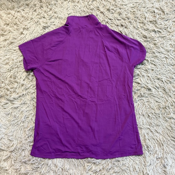 Women’s Large Purple Stride Short Sleeve Horseback Riding Sunshirt. Good Cond. - Picture 2 of 4